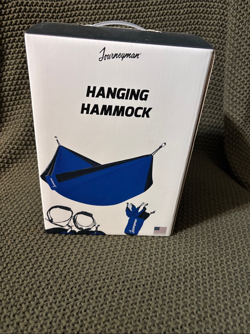 Hanging Hammock blue black